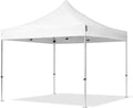 Tonnelle Pliante 3x3 m en Aluminium, Tissu PES 800, Blanc