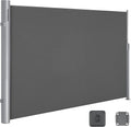 Paravent Extensible en Aluminium 160 x 350 cm pour Balcon et Jardin - Anthracite
