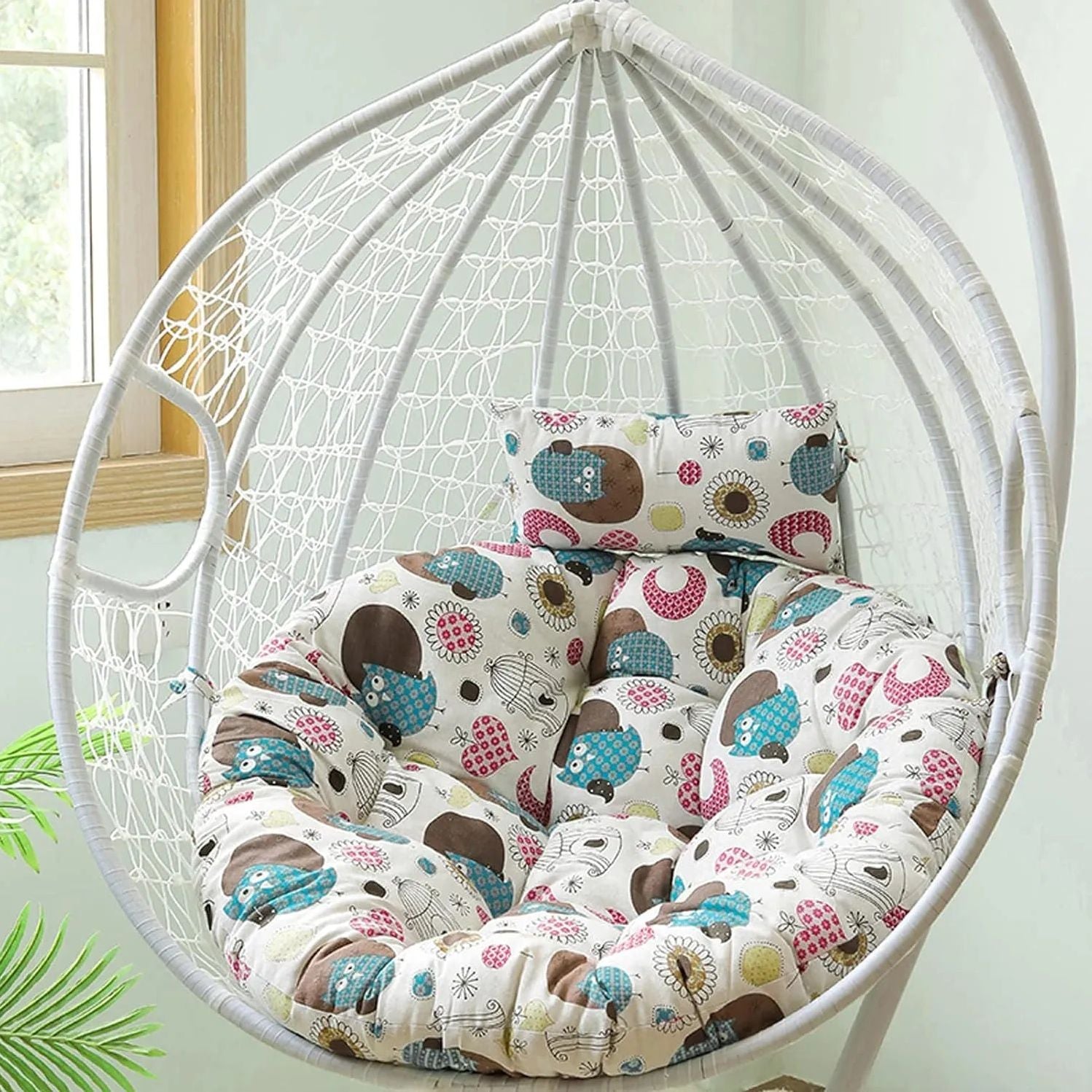 Coussin Universel pour Fauteuil Œuf Suspendu, Amovible et Lavable